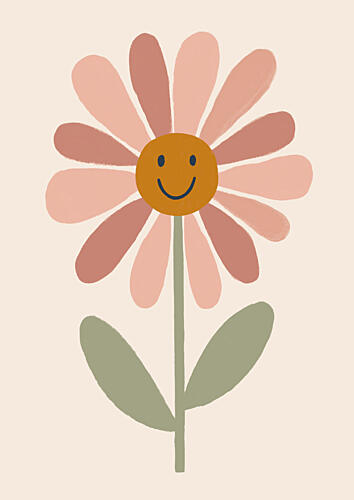 Happyflower Art Print