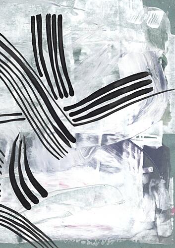 Bold Strokes Abstract Lines Art Print