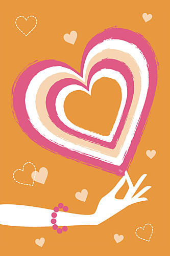 Loves Gentle Gesture Art Print by Martina