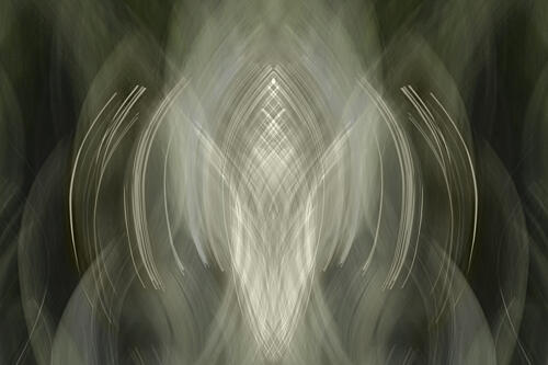Ethereal Light Forms Art Print