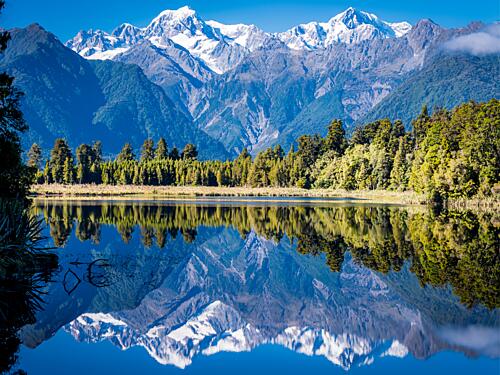 Serene Mountain Lake Reflection Art Print