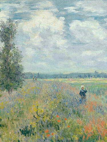 Child in a Flower Field Art Print