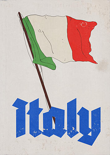Classic Italy Flag Art Print