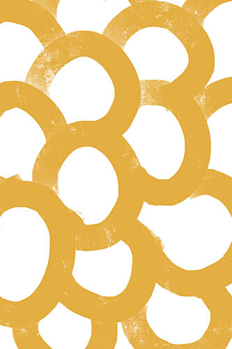 Goldenloops Gold Print