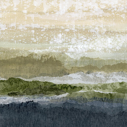 Serene Mountain Layers Art Print