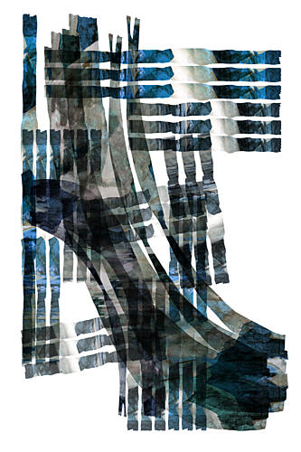 Interwoven Blue Hues Art Print by Cartissi