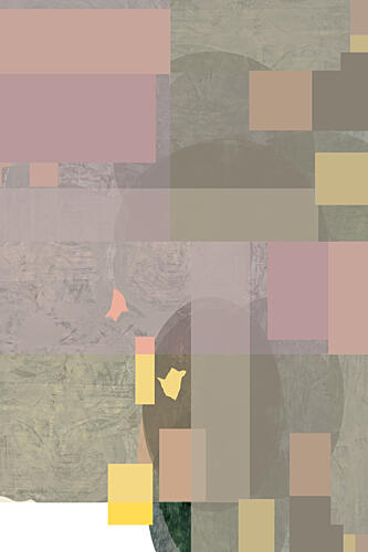Soft Overlapping Shapes Art Print by Cartissi