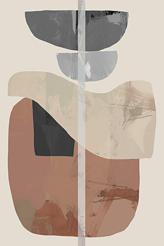 Abstract Earth Balance Art Print by Cartissi