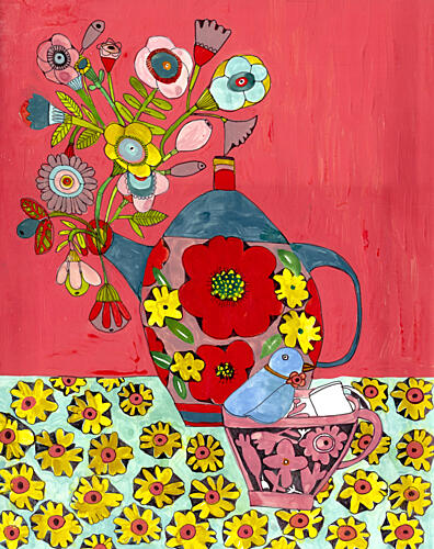 Tea for You and Me Art Print by Sharon Nullmeyer