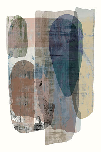 Calm Layered Abstract Art Print by Cartissi