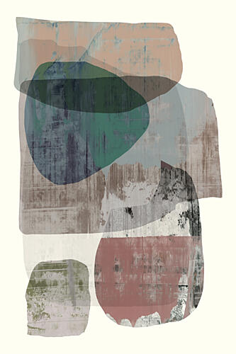 Abstract Earthy Forms Art Print by Cartissi