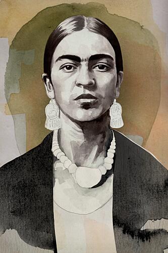 Iconic Woman Portrait Art Print by David Diehl