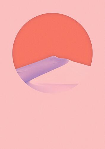 Minimalist Dune Sunset Art Print by Jonatan Appelfeldt