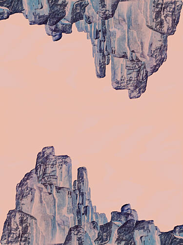 Ethereal Pastel Peaks Art Print by Jonatan Appelfeldt