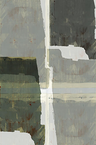 Abstract Muted Layers Art Print by Cartissi