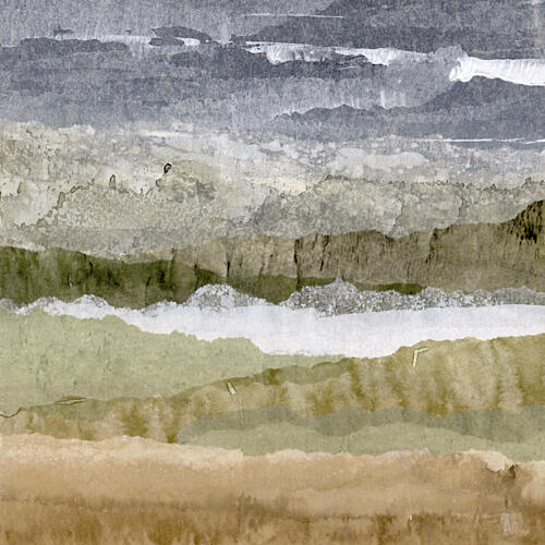 Muted Abstract Landscape Art Print