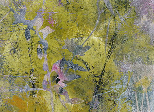 Abstract Green Foliage Art Print