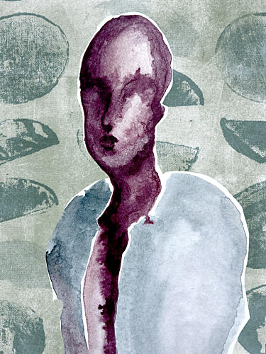 Abstract Person Art Print