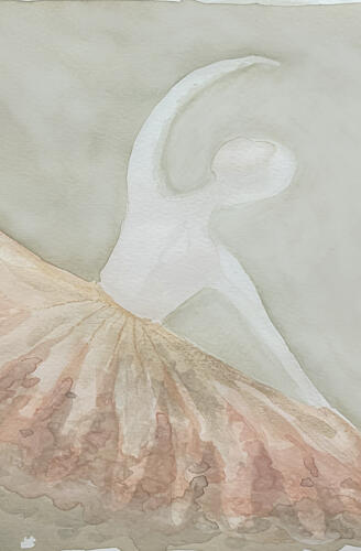 Graceful Ballet Dancer Art Print