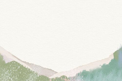 Serene Watercolor Mountains Art Print