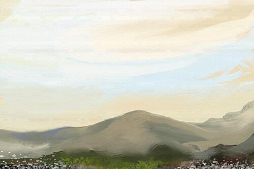 Peaceful Mountain Meadow Art Print