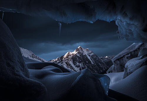 Frozen Mountain Vista Art Print