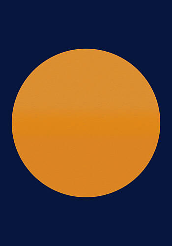 Golden Orb Blue Sky Art Print by Jonatan Appelfeldt