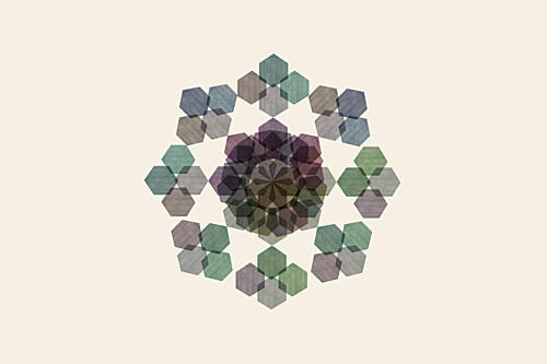 Intricate Hexagon Mandala Art Print by Cartissi