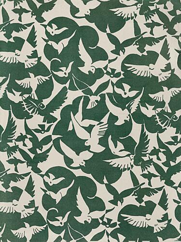 Soaring Doves Pattern Art Print