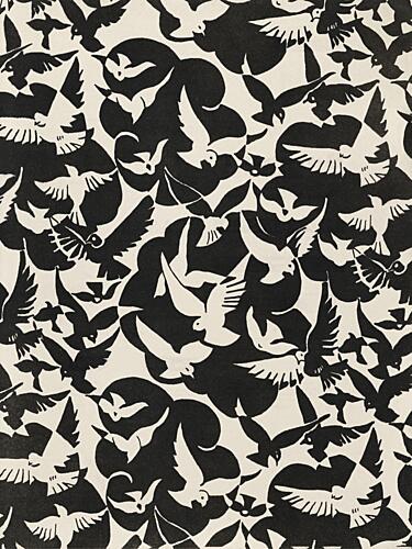Flying Doves Pattern Art Print