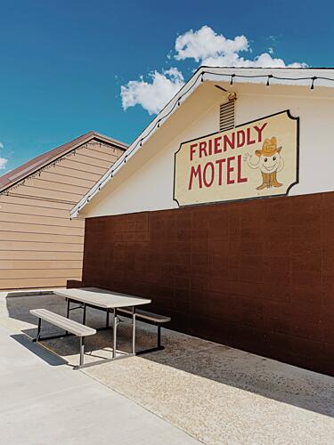 Friendly Motel Sign Art Print