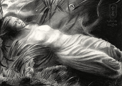 Ethereal Draped Figure Art Print