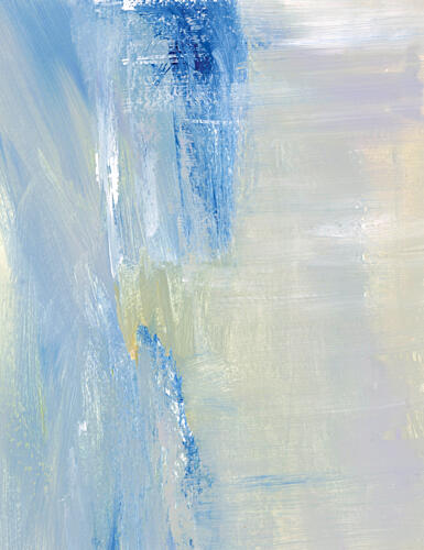 Abstract Blue Serenity Art Print