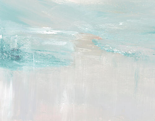 Serene Blue Brushstrokes Art Print