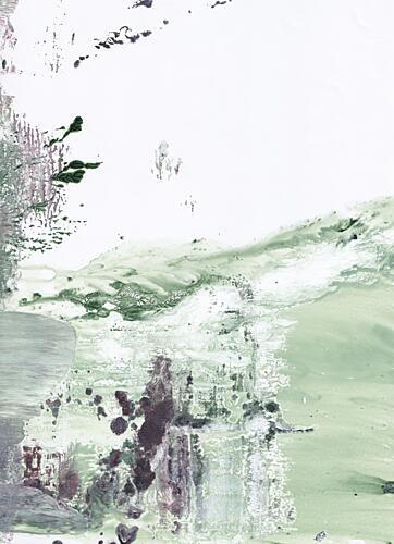 Muted Green Abstract Art Print