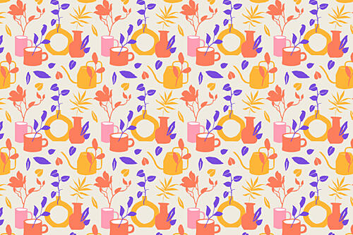 Plantspatternno14 Art Print