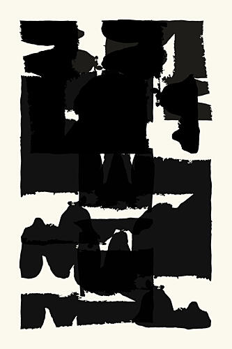 Bold Abstract Shapes Art Print by Cartissi