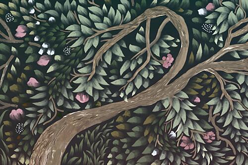 Enchanted Forest Canopy Art Print
