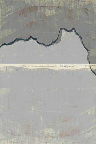 Abstract Mountain Serenity Art Print by Cartissi