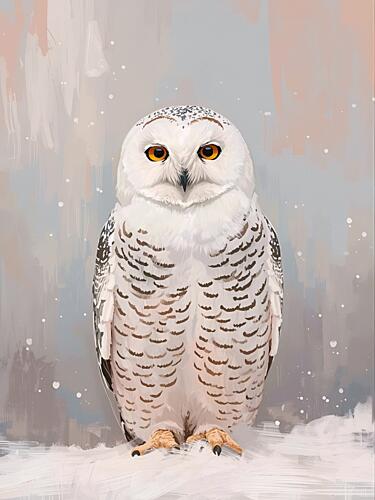 Majestic Snowy Owl Art Print