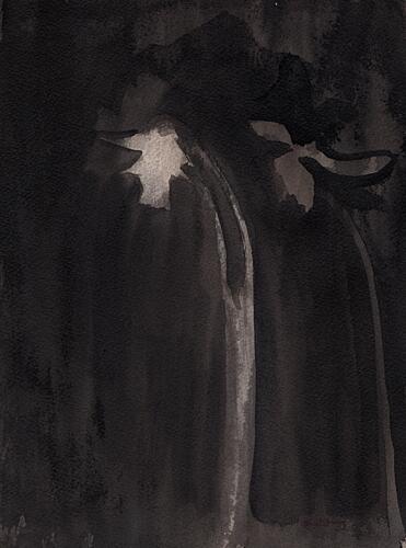 Elegant Dark Bloom Art Print