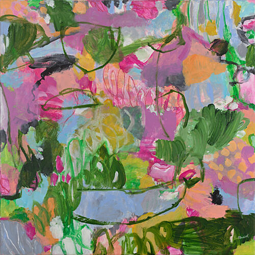 Colorful Abstract Garden Art Print