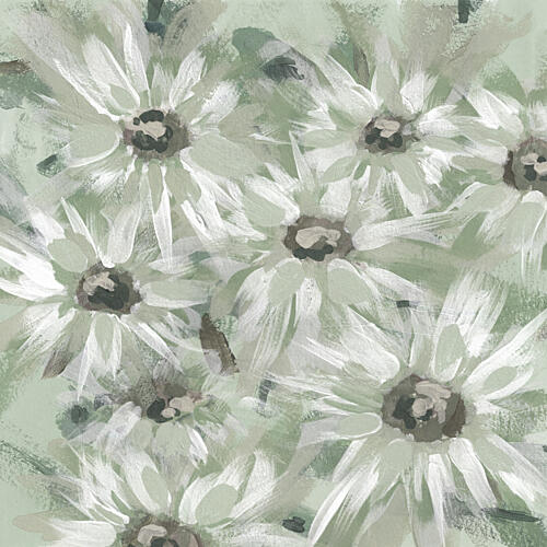 Soft Sage Blooms Art Print