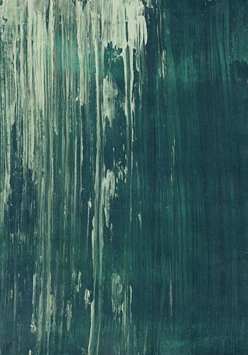 Fluid Teal Abstract Art Print