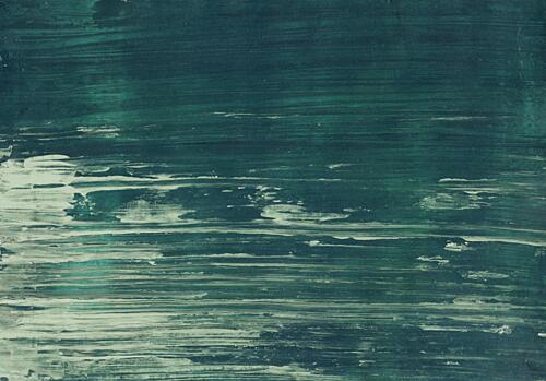 Deep Teal Water Flow Art Print