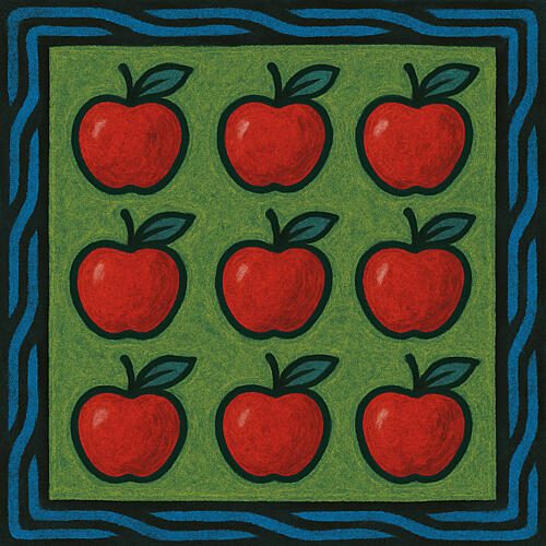 Fresh Apple Pattern Art Print