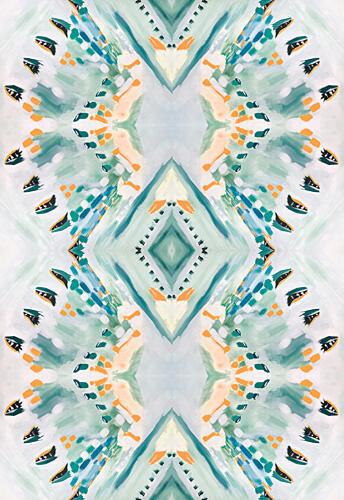 Vibrant Abstract Symmetry Art Print