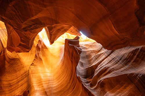 Golden Slot Canyon Gold Print