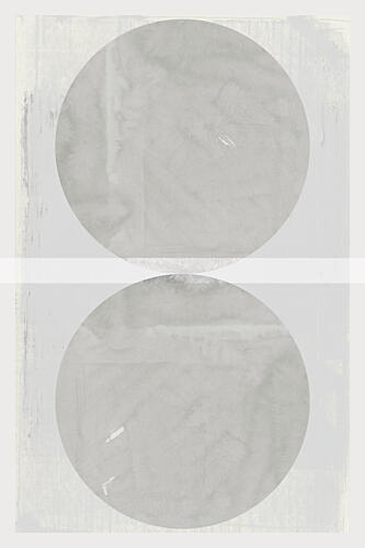 Soft Gray Circles Art Print by Cartissi