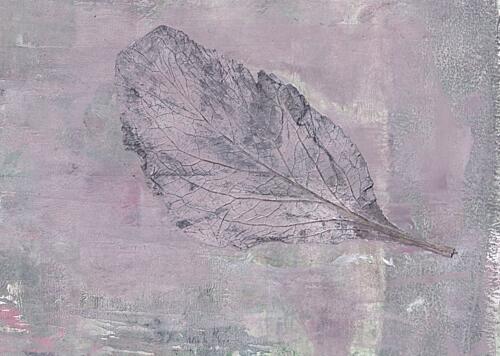 Muted Lavender Leaf Art Print